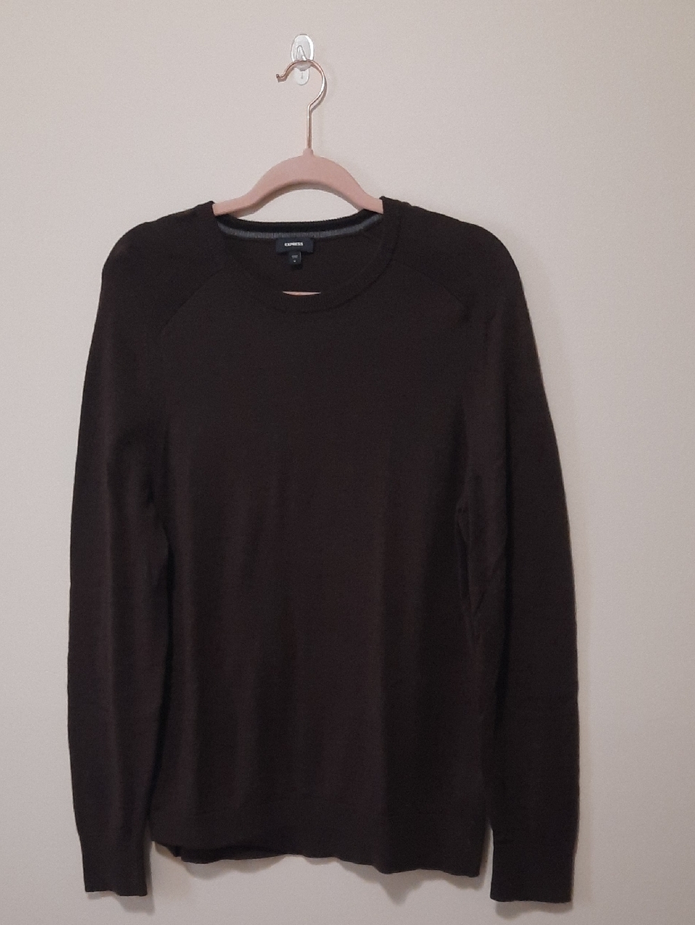 Express Men's Crewneck Sweater in Brown